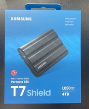 Brand New Sealed Samsung T7 Shield Portable SSD - 4TB Black (MU-PE4T0S/AM) picture