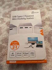 J5Create JCDP385 USB Type-C Powered Mini Docking Station ~ BRAND NEW & SEALED picture
