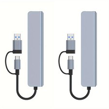 2PCS 7/8 Port USB-C Hub Adapter 5G Speed Multi Splitter for PC, Laptop & MacBook picture