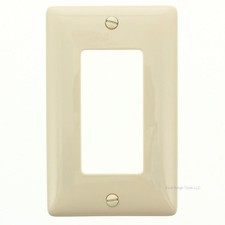 Hubbell NP26I Ivory 1-Gang Decorator Unbreakable Nylon Standard Wallplate Cover picture