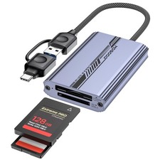 CF Express Type B & SD 4.0 Dual-Slot Card Reader USB A/C to Type B CF Express... picture