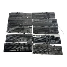 Lot OF 10 - USB Wired Standard Layout Keyboard 104-Key Mixed Random Brand Models picture