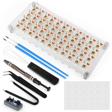 YIMAGUJRX RUNJRX 44 Keyboard Switches Acrylic Lube Station,Switch Films 120Pc... picture