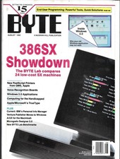 BYTE THE SMALL SYSTEMS JOURNAL MAGAZINE AUGUST 1990 VOL. 15 NO. 8 (FN/VF) picture