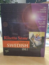 Vintage The Rosetta Stone Svenska Swedish Level 1 Software 2003 picture