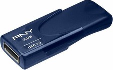NEW PNY Attache 4 Turbo 32GB USB 3.0 BLUE Thumb Flash Drive P-FD32GTBAT4NB-GE picture