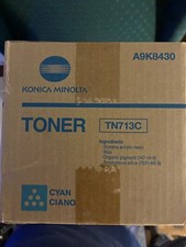 Genuine Konica Minolta TN-713C Cyan Toner A9K8430 OEM New C659 C759 picture