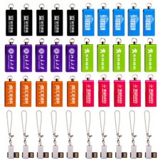Lot 30PCS 1/2/4/8/16GB Metal Ring USB Flash Drive Stick Thumb Memory Custom Logo picture