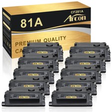 10PK CF281A Toner Fits for HP 81A LaserJet Enterprise M604n M604dn M630h M630dn picture