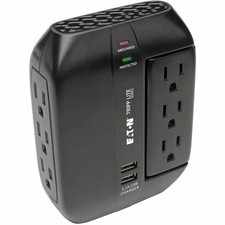 Tripp Lite Surge Protector Direct Plug-In 6 Outlet 3 Rotatable Outlets, 2 x USB picture