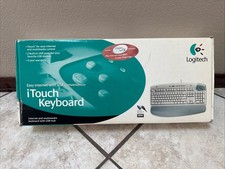 Logitech iTouch Keyboard USB Wired Multimedia Internet Keyboard Y-BA9 Gray picture