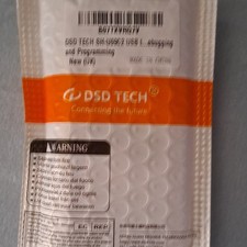 DSD TECH SH-U09C2 USB Adapter for Debugging Programming Blue Transparent Case picture