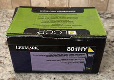 Genuine Lexmark 801HY High Yield Toner Cartridge, CX410, CX510,  YELLOW, New picture