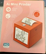 AI Mini Printer, Portable Thermal Inkless AiVoice Sticker Printer, Print Picture picture