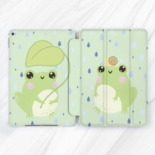 Kawaii Green Frog Rain Cute Case For iPad 10.2 Air 3 Pro 9.7 10.5 11 12.9 Mini picture