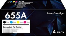 655A Toner Cartridge 4 Pack For HP 655A CF450A CF451A CF452A CF453A Color 1768 picture