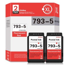 2-Pack SL-793-5 Ink Cartridge for Pitney Bowes 793-5 Red Ink Cartridge for DM... picture