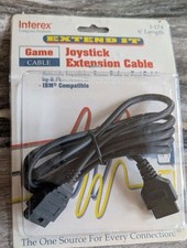 INTEREX I-174 6ft Joystick Extension Cable IBM Compatible Game Port Vintage NEW picture