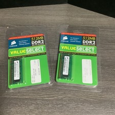 Corsair Valueselect VS512DS533D2 512MB DDR2 Memory Module Lot Of 2 picture