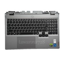 5CB1P43414 Palmrest Backlit Keyboard Luna Grey For Lenovo LOQ 15ARP9 15IRX9 picture