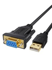 Cablecreation [2-Pack] USB to RS232 Adapter with PL2303 Chip 6.6 FT, USB 2.0 to  picture