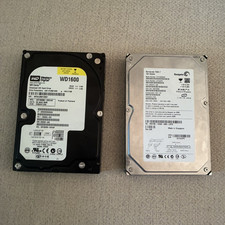 2 LOT* Western Digital WD1600BB-22GUA0 160G and Seagate ST3120026AS 120G HD’s picture