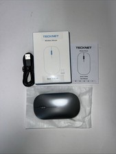 Tecknet Wireless Mouse Model: TK-MS061 New In Box Silver Color picture