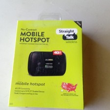 Straight Talk 4G LTE No-Contract Mobile Hotspot Wi-Fi Hotspot Modem Black picture