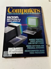 Computers & Electronics Magazine November 1984 IBM PCjr vs Apple IIc Vintage picture