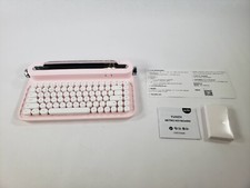YUNZII ACTTO B305 Wireless Typewriter Keyboard Retro B305, Baby Pink picture