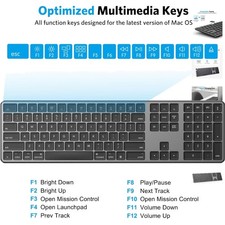 Rechargeable Wireless Bluetooth Keyboard for MacBook & iMac - Numeric Keypad picture