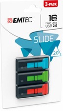 EMTEC Slide 16GB USB 2.0 3-Pack Flash Drives picture