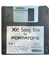 Rare Vintage Yamaha XG Portatone PSR Software Lot - 5 Floppy Disks &CD picture