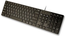 USB Keyboard Full Size Slim Design with Russian English Cyrillic Letters picture