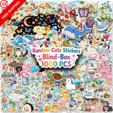 1000 pcs/Set Random Theme No Repeated Cute Cartoon Stickers for Kids Colorful picture