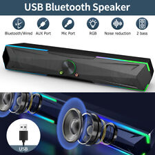 Stereo Bass Sound PC Computer Speakers USB Wired Soundbar for Desktop Laptop picture