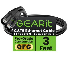 GEARit Shielded CAT6 Ethercon Cable (3 Feet) Professional Audio & Lighting picture