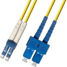 200M Singlemode Duplex Fiber Optic Cable 9/125 LC SC Yellow Patch Cable Network picture