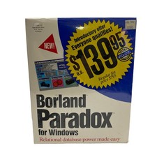 Borland Paradox Relational Database Management Software For Windows V1.0 SEALED picture