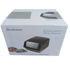 Brookstone iConvert Photo Digital Scanner 600 DPI USB Scans photos picture