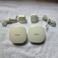 EERO WIFI Mesh Router  J010001 Dual Band 2.4 GHz and 5GHz 2-Pack Works Great picture