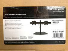 StarTech Dual Monitor Desk Stand ARMBARDUO ✅❤️️✅❤️️ OPEN BOX ✅❤️️✅❤️️ picture