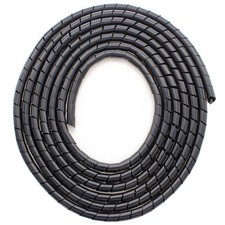 CSZD Spiral Cable Wrap,10ft – 1/4 inch Wire Wrap Cord Covers Black picture