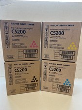 NIB Genuine Ricoh Pro C5200S Toner Cartridges Set of 4 Cyan Magenta Yellow Black picture