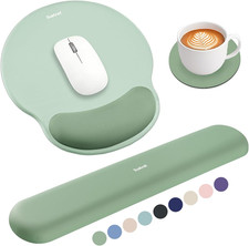 Mouse Pad and Keyboard Wrist Rest, 3-In-1 Gel Memory Foam Ergonomic Mouse Pad wi picture