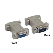 Kentek DB9 9 Pin Female to HD15 15 Pin Male Adapter CGA VGA Video Coupler RS-232 picture