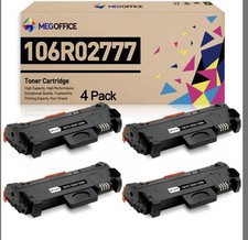 MEGOFFICE Compatible Toner Black Cartridge Replacement Xerox Printer 4 Pack NIOB picture