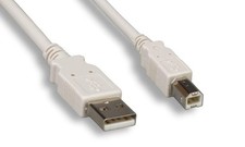 USB 2.0 AB Cable 6FT White picture