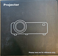 TMY LCD Projector 1080p FHD 16:9 USB Keystone Correction White/Black picture