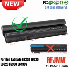 ✅LOT RFJMW Battery For Dell Latitude E6220 E6230 E6320 E6330 E6430S 5200mAh picture